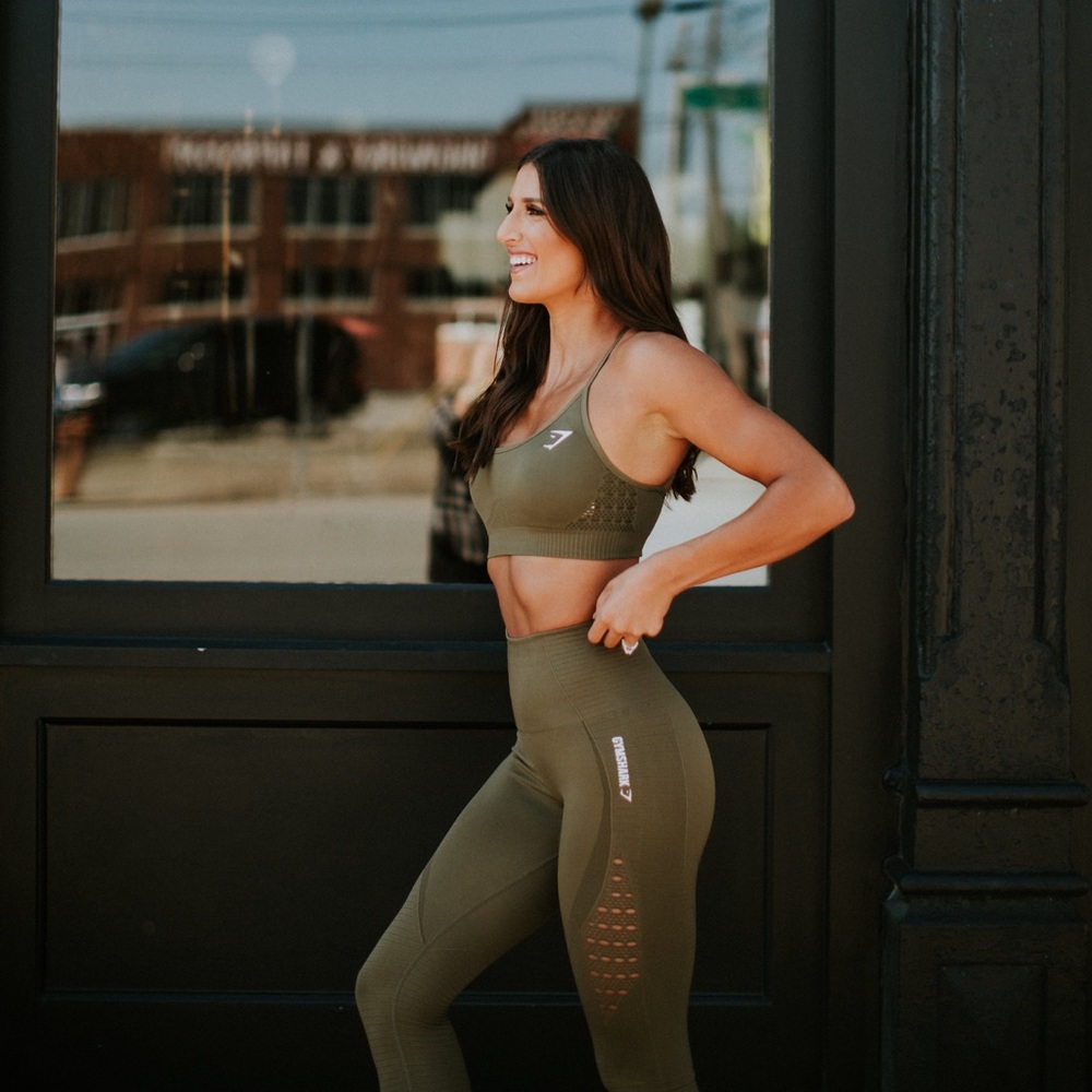Gymshark seamless olive leggings